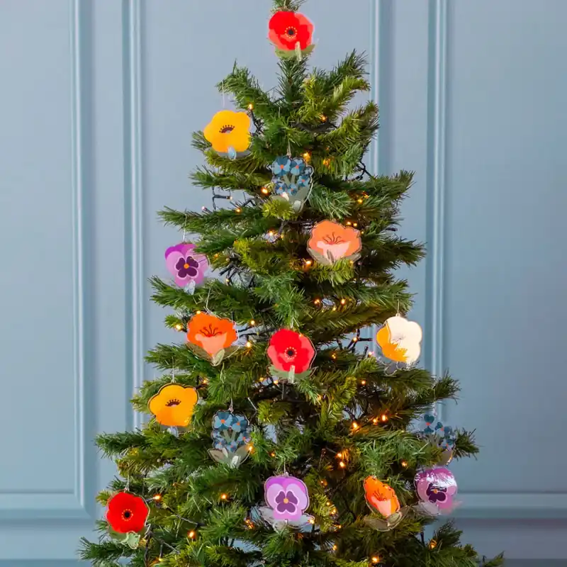 Vesta Set 5 Decorazioni Natalizie per Albero di Natale in Cristallo Acrilico Acquista Ora