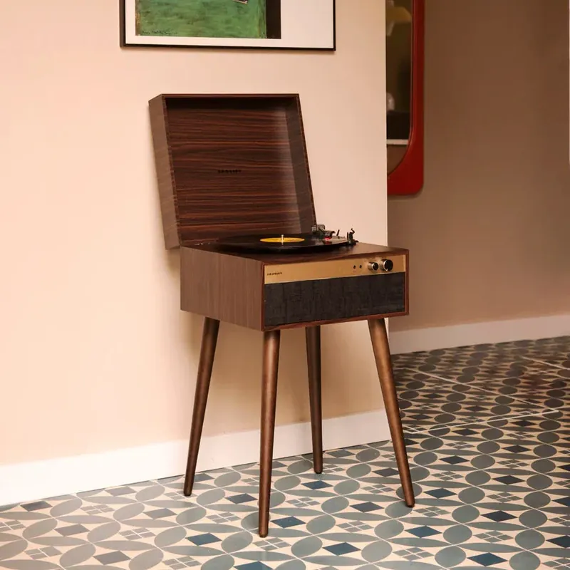 Scelto Dai Clienti Crosley Giradischi Jasper con Gambe Noce