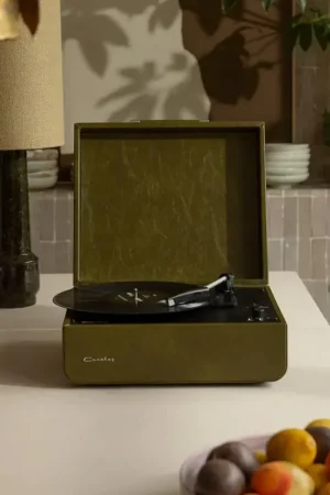 Promozione Esclusiva Crosley Giradischi Bluetooth a 2 Vie Mercury CR6255A-FG4 Verde Foresta