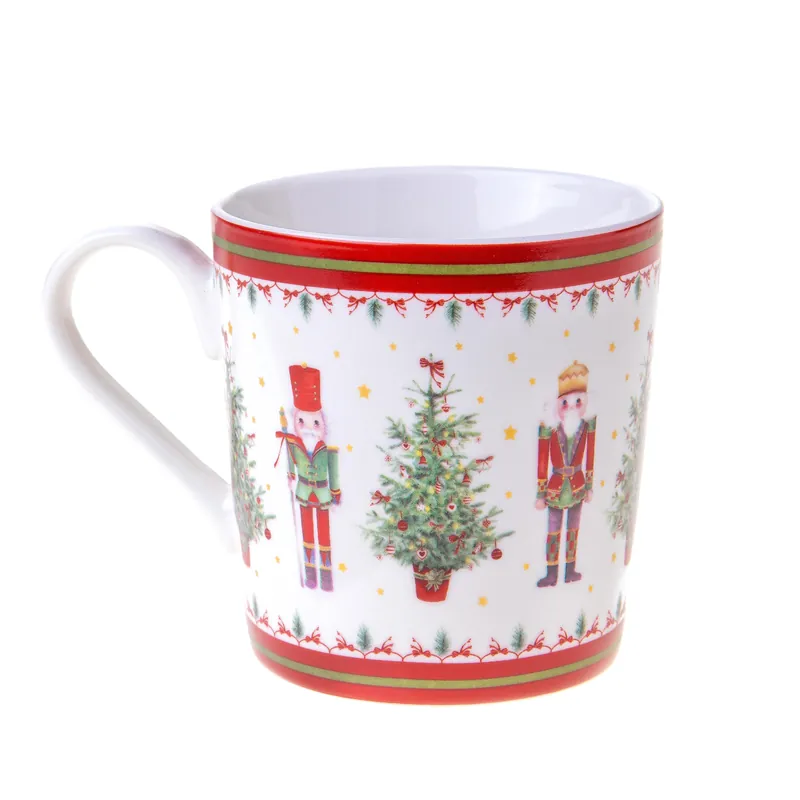 Promozione Bianchi Dino Tazza Natalizia Schiaccianoci H9 cm in Ceramica