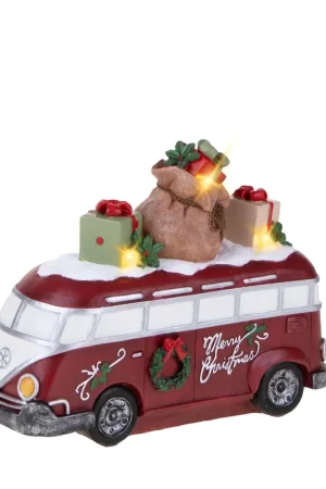 Bianchi Dino Decorazione Natalizia Van con Led 14,5xH20 cm Offerta Lampo