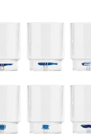 Compra Oggi Stesso Zafferano Set 6 Tumbler Teca Mare 35cl in Vetro