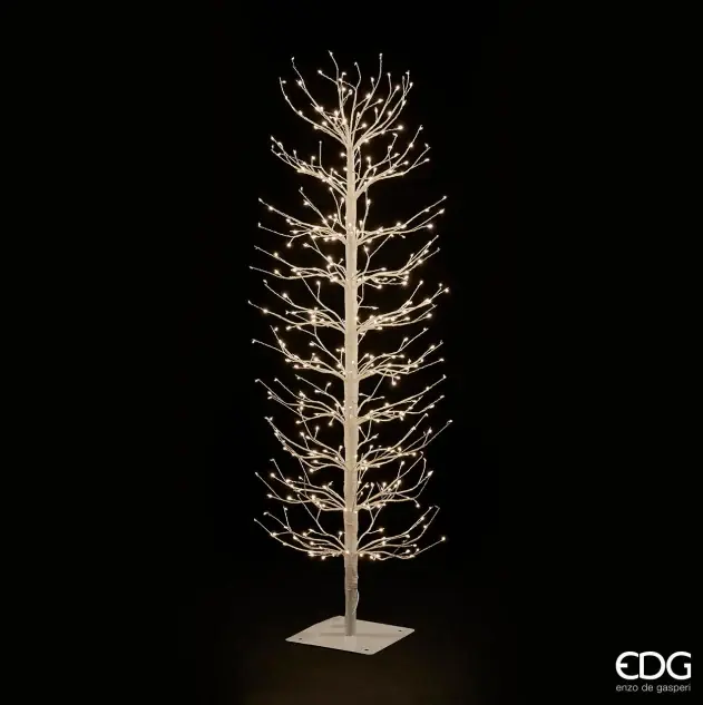 EDG Enzo De Gasperi Albero Faggio con base 400 mini led H120 cm Bianco Nuovo Arrivo