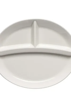 Offerta Galbiati Antipastiera Ovale 3 Scomparti Convivio 30,5x25 cm in Ceramica