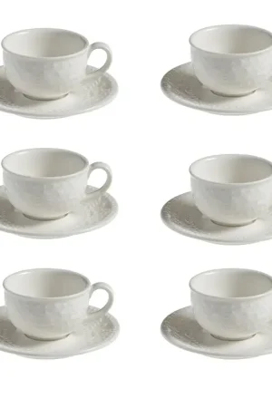 Galbiati Set 6 Tazzine da Caffè con piattini Regal Christmas in Porcellana Pagamento Sicuro