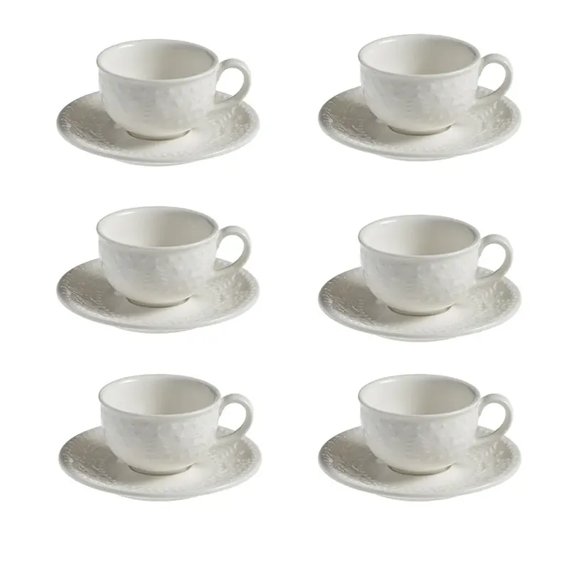 Galbiati Set 6 Tazzine da Caffè con piattini Regal Christmas in Porcellana Pagamento Sicuro