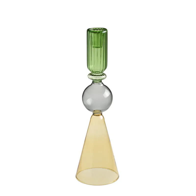 Di Tendenza Galbiati Candeliere Sunrise in Vetro H31 cm