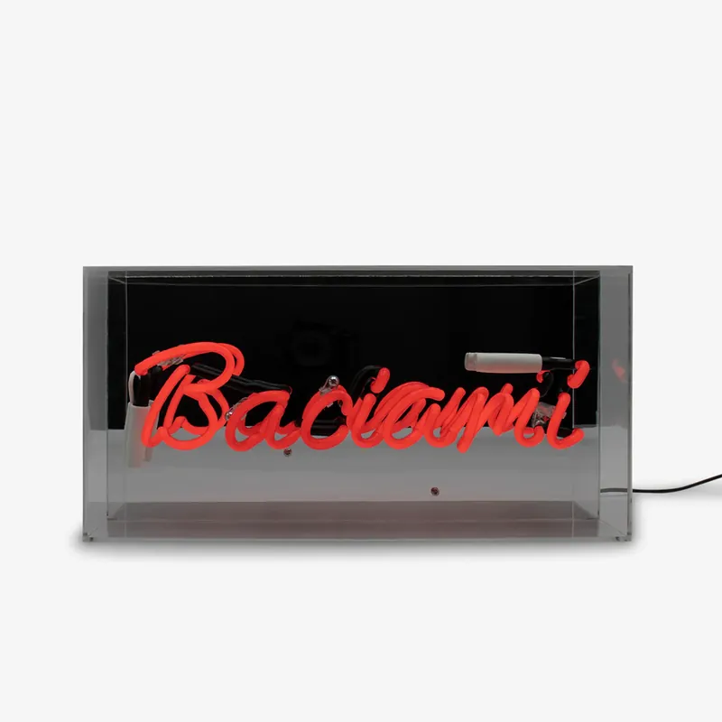 Locomocean Insegna Neon Baciami Acrylic Box Ultime Pezzi