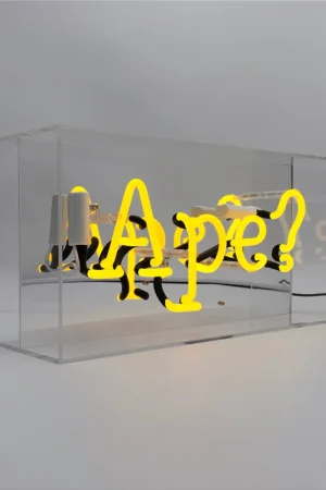 Locomocean Insegna Neon Ape? Acrylic Box Super Prezzo