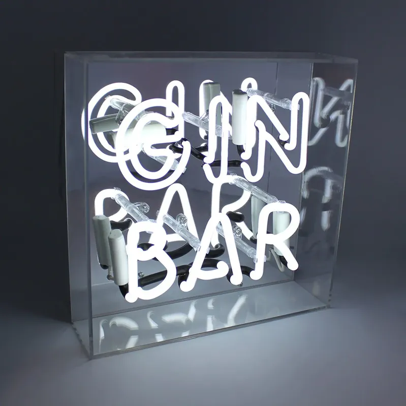 Affare Locomocean Insegna Neon Gin Bar Acrylic Box