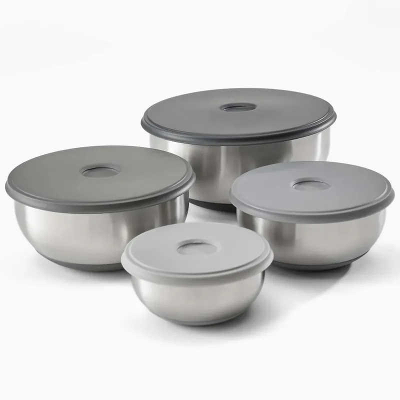 Consegna Rapida Joseph Joseph Set 4 Ciotole in Acciaio Inossidabile Con cperchi Nest Prep&Store