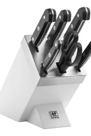 Zwilling Ceppo di Coltelli 7 Pezzi Gourmet Bianco Prezzo Ridotto