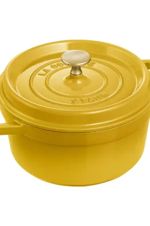 Vendita Finale Staub Cocotte Tonda Citron D20 cm in Ghisa