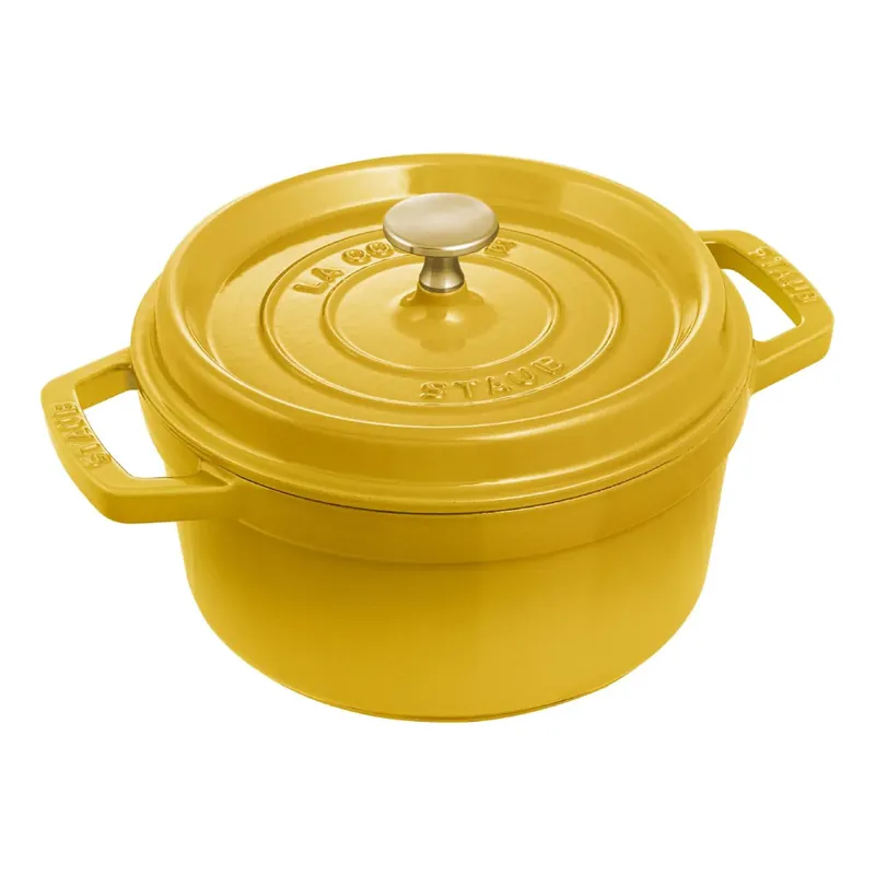 Vendita Finale Staub Cocotte Tonda Citron D20 cm in Ghisa