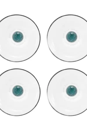 Zafferano Set 4 Tumbler Caleido 44cl Verde Spedito Oggi