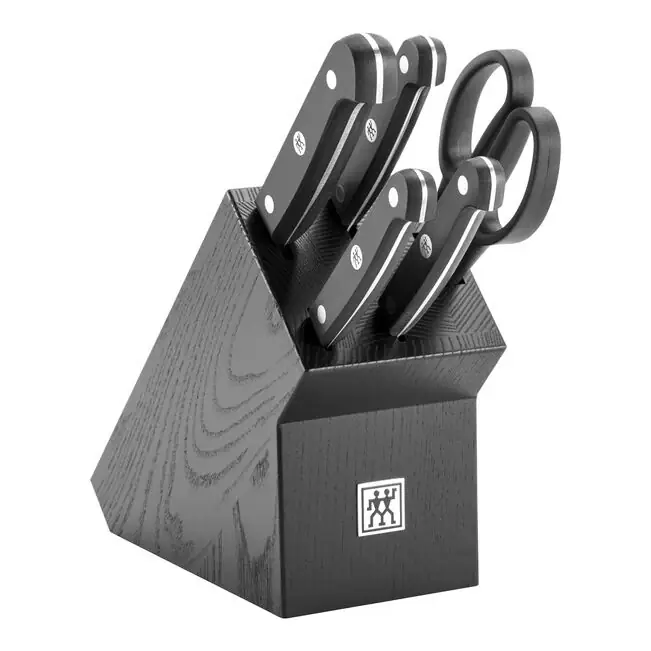 Zwilling Ceppo di Coltelli 7 Pezzi Gourmet in Legno Nero Occasione