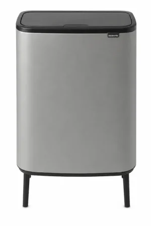Brabantia Pattumiera Bo Touch Hi 2 Secchi da 30L Grigio Minerale Non Perdere