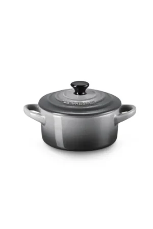 Le Creuset Mini Cocotte Rotonda in Gres Vetrificato 10 cm Flint Offerta