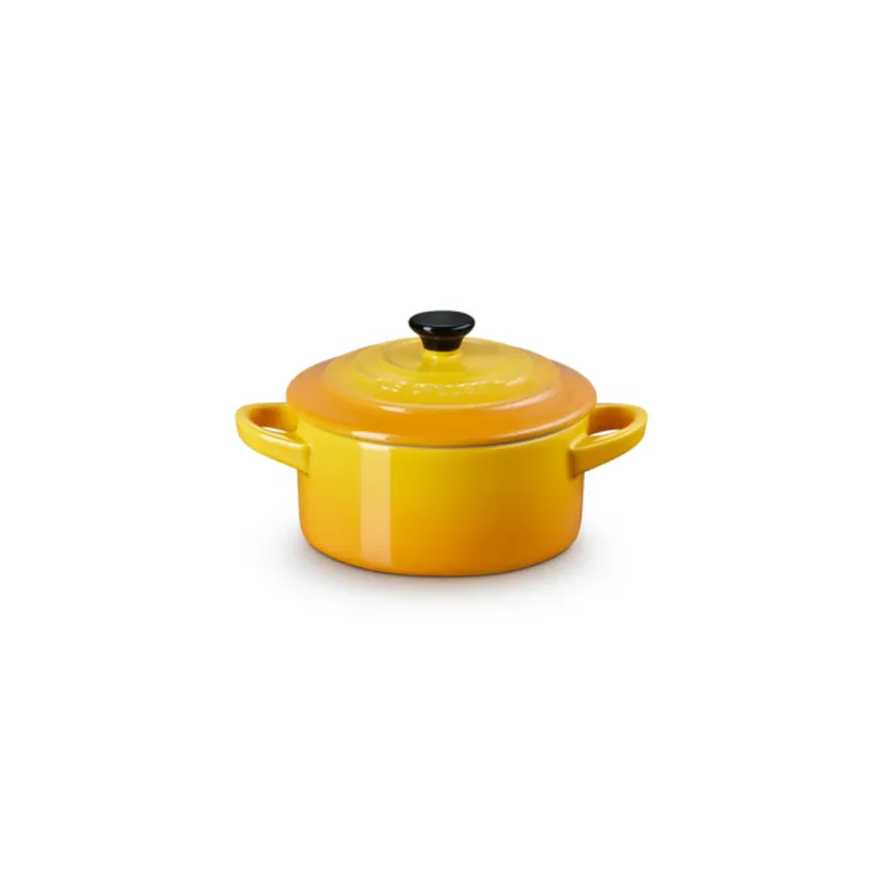 Offerta Limitata Le Creuset Mini Cocotte Rotonda in Gres Vetrificato 10 cm Nettare