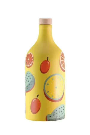 Frantoio Muraglia Olio EVO Orcio in Ceramica Mediterraneo Giallo 500ml Ultimissimo Modello