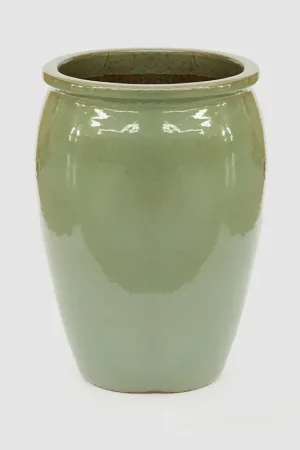 Reso Gratuito EDG Enzo De Gasperi Vaso Glaze Atlas Anfora H68 D50 cm Verde Salvia