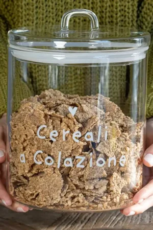 Pagamento Sicuro Simple Day Biscottiera Grande Cereali a Colazione 15x22 cm