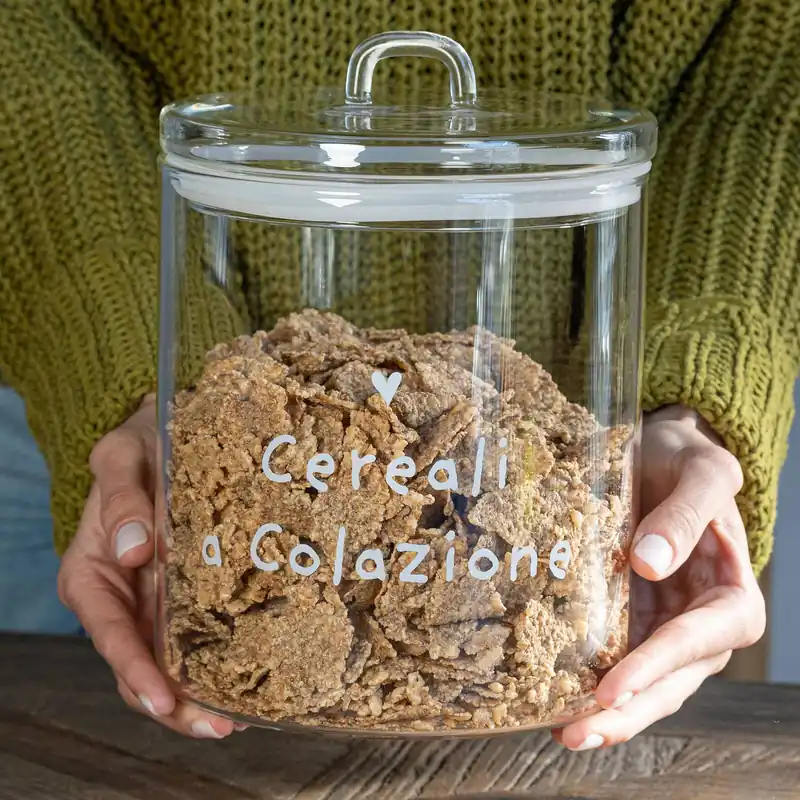 Pagamento Sicuro Simple Day Biscottiera Grande Cereali a Colazione 15x22 cm