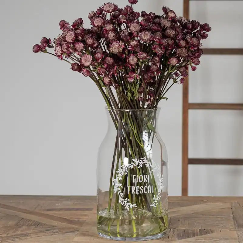 Simple Day Vaso Fiori Freschi in Vetro D15xH27 cm Bestseller
