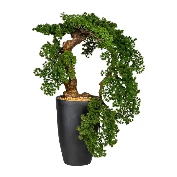 Offerta Lampo Gasper Bonsai Artificiale Larch Han Kengai H90 cm con Vaso