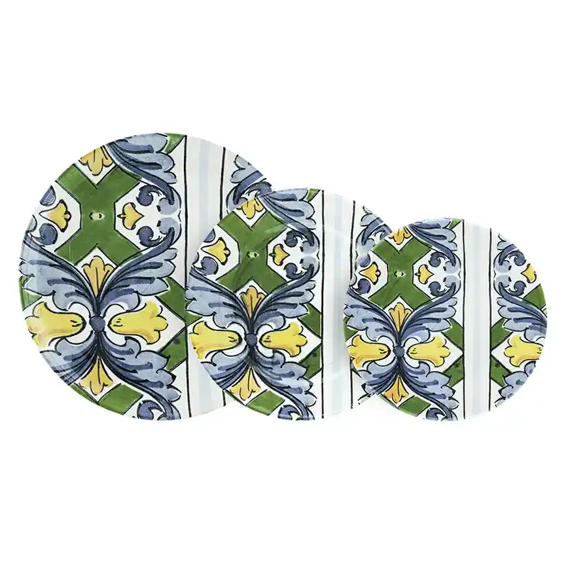 Villa Altachiara Servizio Piatti 18 Pezzi Taormina in Ceramica Promo Stagionale