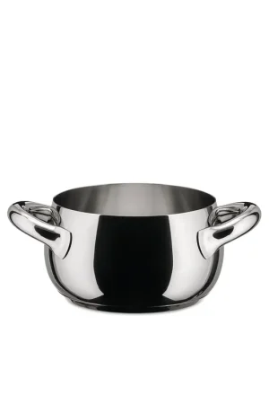 Alessi Casseruola 2 Manici Mami D20 cm in Acciaio Spedizione Espresso