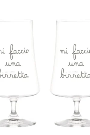 Simple Day Set 2 Calici Mi Faccio Una Birretta 55cl Spedizione Espresso