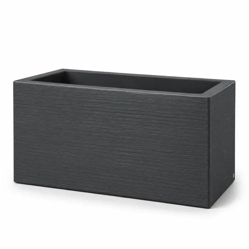 Slide Vaso Quadra con Ruote 90x45xh46 cm Grigio Elefante Ultimissimo Modello
