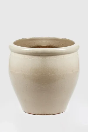 EDG Enzo De Gasperi Vaso Glaze Bombato H65xD65 cm Avorio Compra Online
