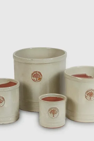 Consegna Rapida EDG Enzo De Gasperi Set 4 Vasi Glaze Cilindro in Ceramica