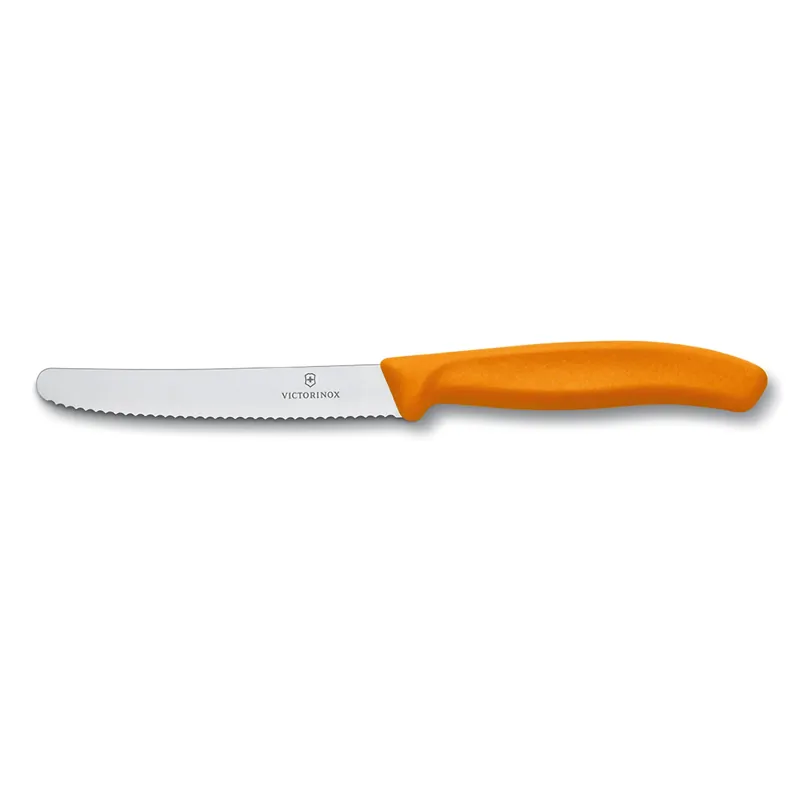 Victorinox Coltello Tavola Ondulato Swiss Classic Arancione Saldi