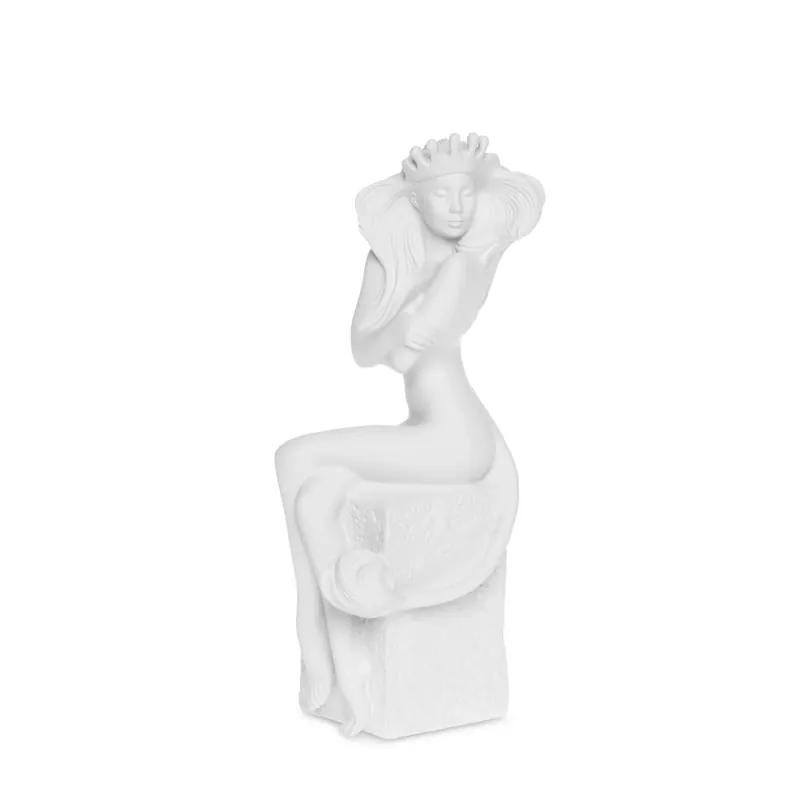 Spring Copenhagen Scultura Segno Zodiacale Leone 24 cm in Porcellana Soddisfatti O Rimborsati