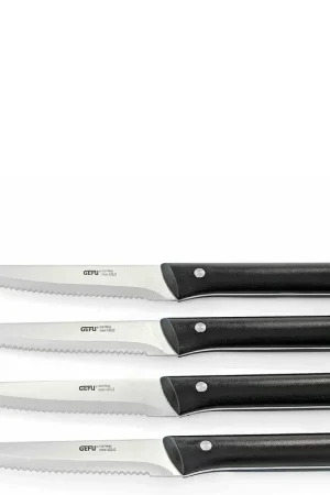 Super Prezzo Gefu Set 4 Coltelli Bistecca BBQ lama 12.5 cm