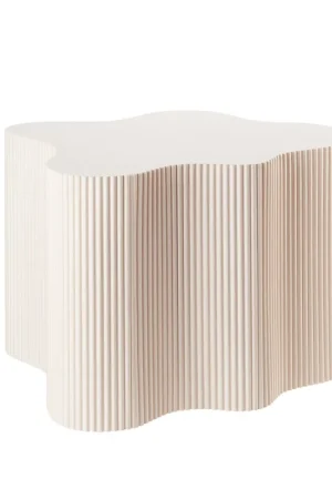 L‘Oca Nera Tavolino Basso Irregolare Plissé 51x45x35h cm Offerta Speciale