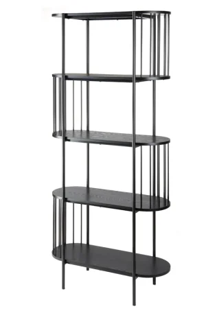Super Prezzo L‘Oca Nera Libreria H172 cm Nero