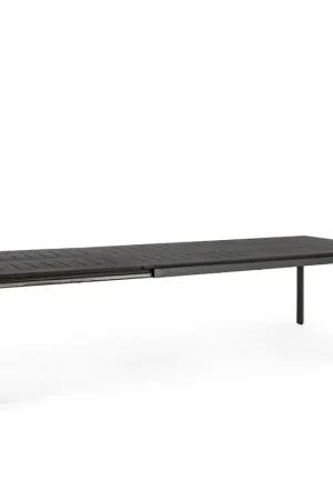 Direttamente Dal Produttore Andrea Bizzotto Tavolo Allungabile Konnor 200-300 x 110 cm in Alluminio Antracite con ruote