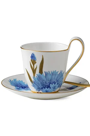 Bestseller Royal Copenhagen Tazza Cornflower Flora con Piattino in Porcellana