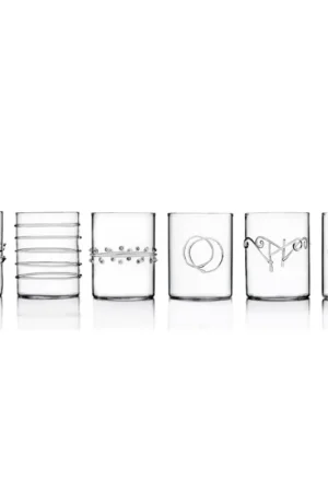 Ichendorf Milano Decò Set 6 Bicchieri Acqua in Vetro Borosilicato Prezzo Ridotto
