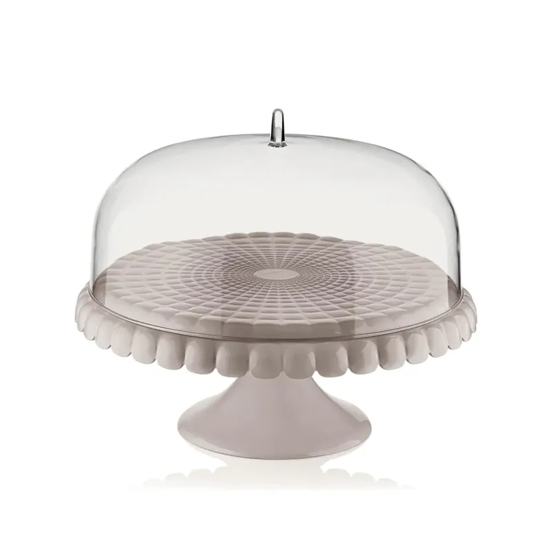 Reso Gratuito Guzzini Alzata con Campana Tiffany in Resina D36 cm Tortora