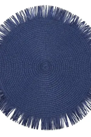 Nuova Collezione Fade Set 12 Tovagliette Tablemat D38 cm Blu