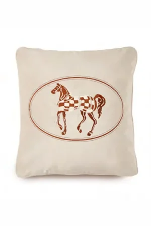 Fade Cuscino Living Horses 45x45 cm Bianco Vendita Finale