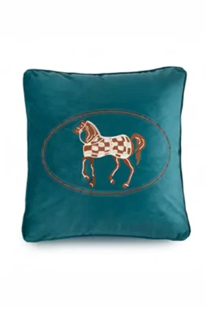 Esclusivo Fade Cuscino Living Horses 45x45 cm Ottanio