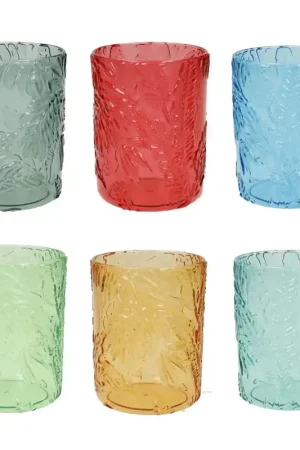 Solo Oggi Brandani Set 6 Bicchieri Acqua Tropical in Acrilico Multicolor