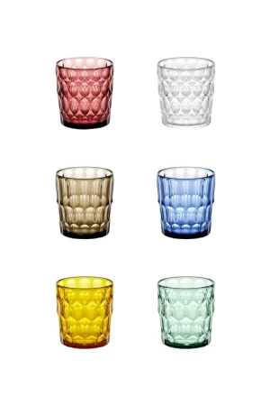 Compra Online Guzzini Set 6 Bicchieri Bassi Vanity Acqua H8,5xD9,2 cm Multicolor