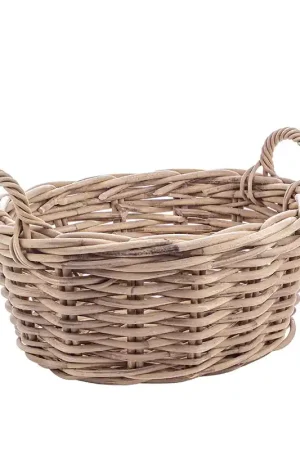 Andrea Bizzotto Cesta in Rattan Malang con Manici 59x18 cm Saldi